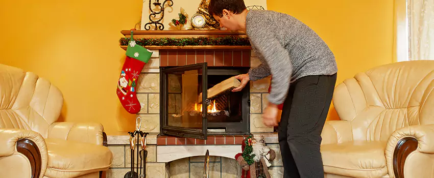 Rusted Metal Fireplace Restoration in Algonquin, Illinois